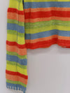 YANYAN KNITS 25 Spring/Summer FLOATEE Shrink Round Neck Cardigan YYK-YYW25-0461-PIN Colorblocking